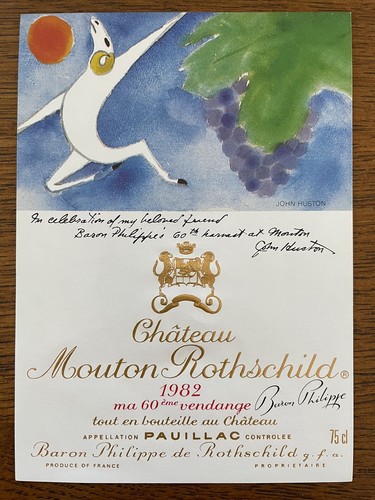 étiquette château mouton - Étiquette,