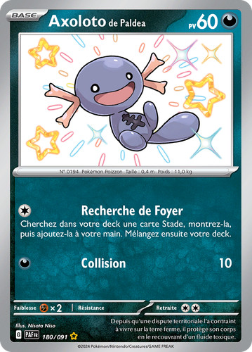 Carte pokémon axoloto - pokémon, de