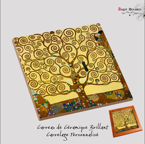 Carrelage imprimé klimt arbre - imprimé,