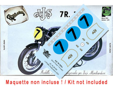 [FFSMC Productions] Decals AJS 7R 350cc (plaques bleues)  1/9 scale pour Protar