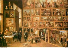 Art - Peinture - David Teniers - L'Archeveque Léopold Guillaume contemplant les