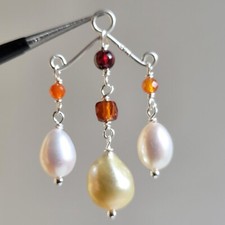 pendentif argent perle des