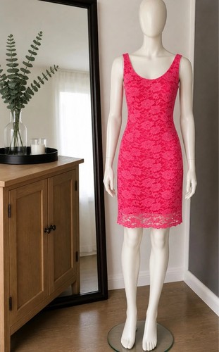 Robe rose vintage - rose, fuchsia
