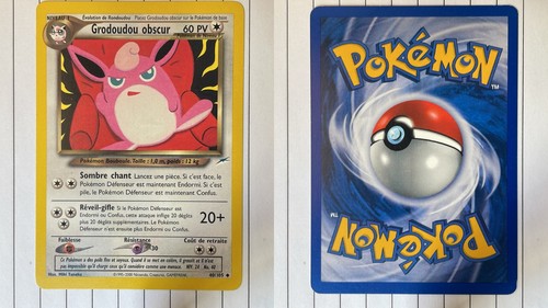 Carte pokemon grodoudou - pokemon, obscur