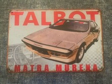 PLAQUE DÉCORATIVE STYLE VINTAGE MATRA MURENA