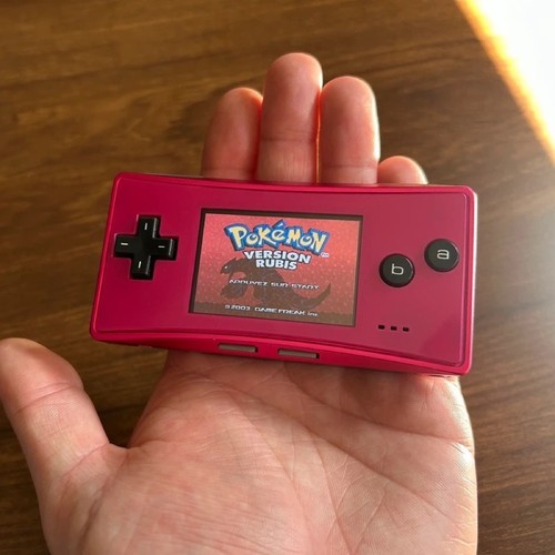 Nintendo game boy micro - micro, rose