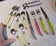 Lot 12 Couverts Marquages Laguiole Couteau Fourchette Petite Cuillère