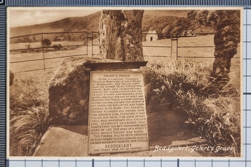 Carte postale beddgelert - carte, et