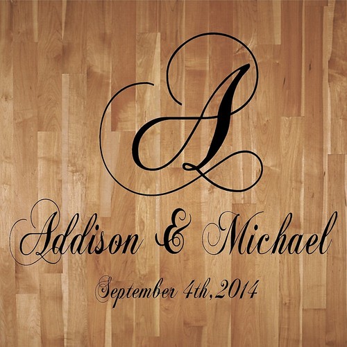 Wedding monogram dance floor - wedding,