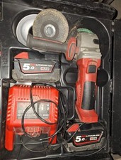 Meuleuse Disqueuse d'angle sans fil Milwaukee + 2 Batteries M28 5.0Ah + chargeur