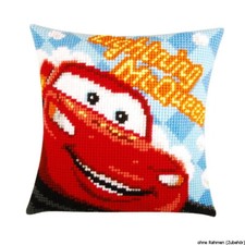 Coussin Vervaco au point de croix "McQueen", dessin de broderie