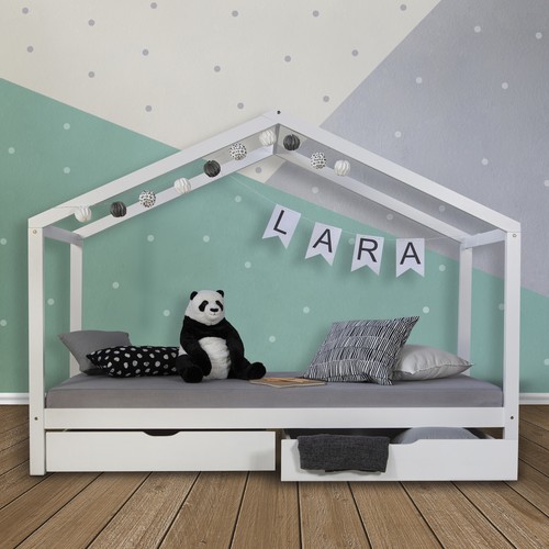 Cadre lit maison 90x200 - de,