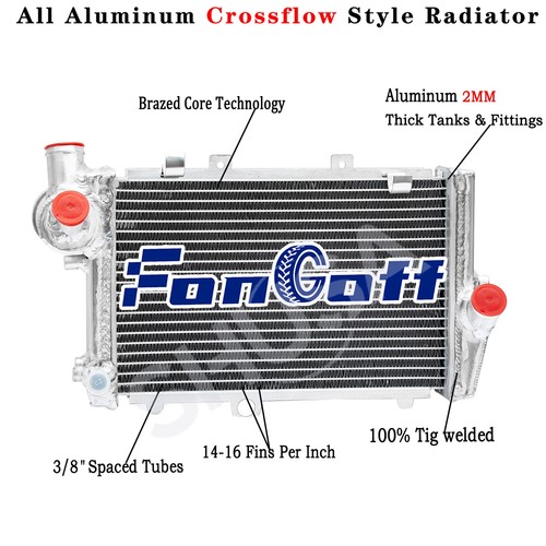 Row aluminum radiator fit - row,