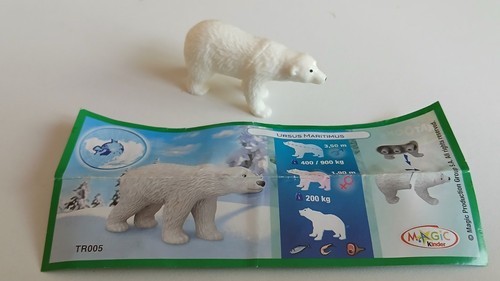 Figurine kinder ours blanc - blanc, +
