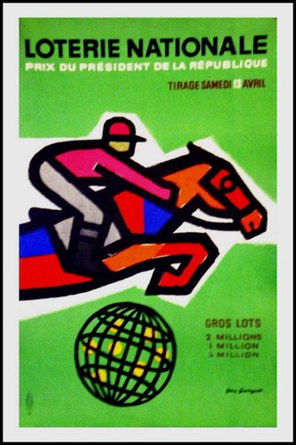 Affiche poster loterie - affiche,