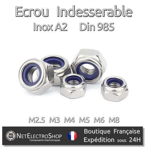 Ecrou frein indésserable - ecrou,