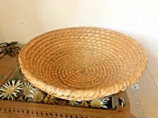 Ancienne panière - rare Panier à pain tressé - artisanat de 1950