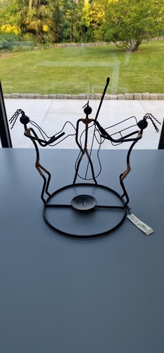 bougeoir metal noir