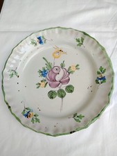 ANCIENNE  ASSIETTE EN FAIENCE fleurs