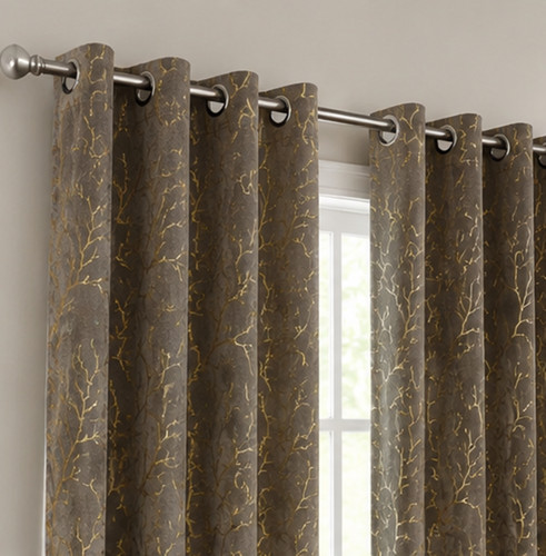 Rideaux gris tissu - rideaux,