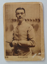 1930' Carte Kemmel Series A # 22 LUCIEN GAUDIN Escrime Fencing card sports