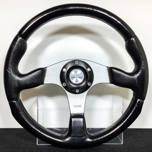 Volant momo racing 345mm cuir - 345mm,
