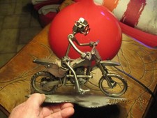 Motard et sa Moto de Cross