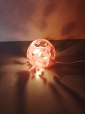 Lampe de chevet enfant Verre décoré rouge