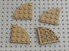 4 x LEGO Star Wars DkTan plate