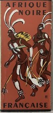 L 'AFRIQUE NOIRE FRANCAISE PLANISPHERE AIR FRANCE