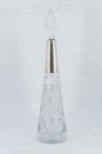 Rare Early 1900s BACCARAT LAGNY decanter SILVER top crystal Minerva hallmark