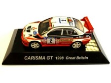 WOW EXTRÊMEMENT RARE Mitsubishi Lancer Evo5 Burns RAC 1998 WRC 1:64 CM's Kyosho