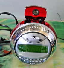 Radio réveil TOKAÏ LRE 134 écran led digital projection filaire rouge PO FM