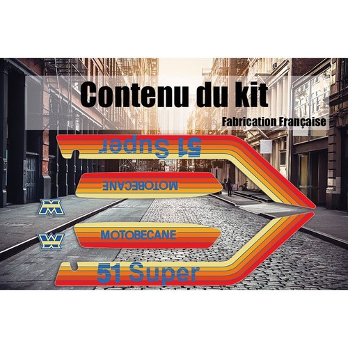 Kit autocollants mbk super - kit, 51