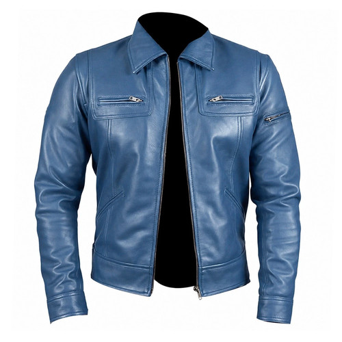 Homme véritable cuir - cuir, veste
