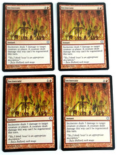 MTG Magic  Playset 4 x Incinerate Incineration Coldsnap Theme Decks NM VO