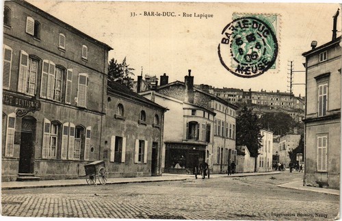 Cpa bar duc rue lapique - bar-le-duc,