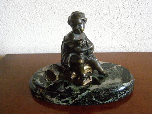 Bronze xixeme enfant au - bronze,