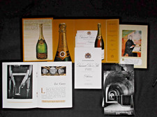 7 Flyers promotionnels Publicité champagne RUINART père et fils