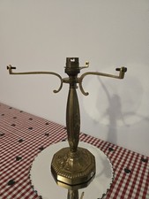 C.ranc Pied De Lampe Bronze/laiton Signé