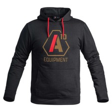 HOODIE A10 NOIR LOGOS TAN /