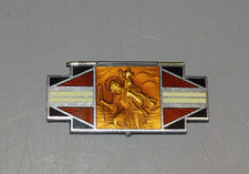 -JOLIE ANCIENNE PLAQUE SAINT CHRISTOPHE ART DECO EMAILLEE EMAIL AUTOMOBILE VHC D