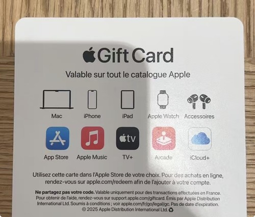 Gift card apple 125 - 125,