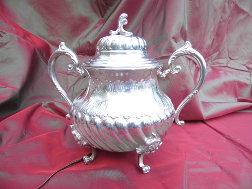 Sucrier métal argenté xix - métal, xix°