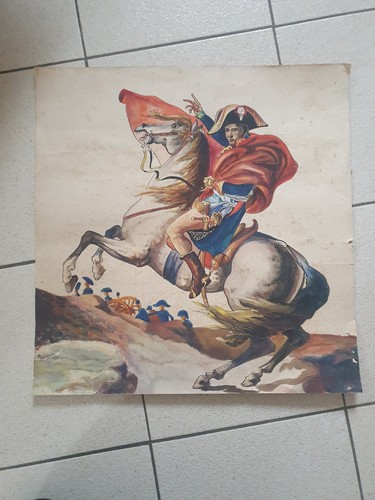 Tableau aquarelle napoléon - tableau,
