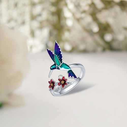 Bague colibri argent - colibri,