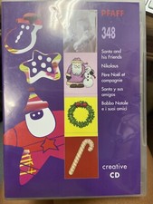 **NEW** Pfaff Creative CD Machine Embroidery 348 Santa And His Friends
