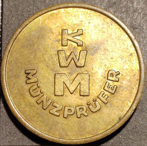 Jeton kwm munzprufer allemagne - jeton,