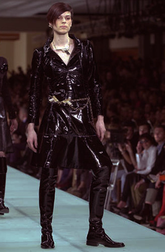 Chanel fw2001 black patent - chanel,