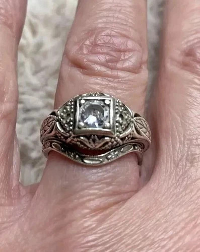 Bague mariage style art - de,